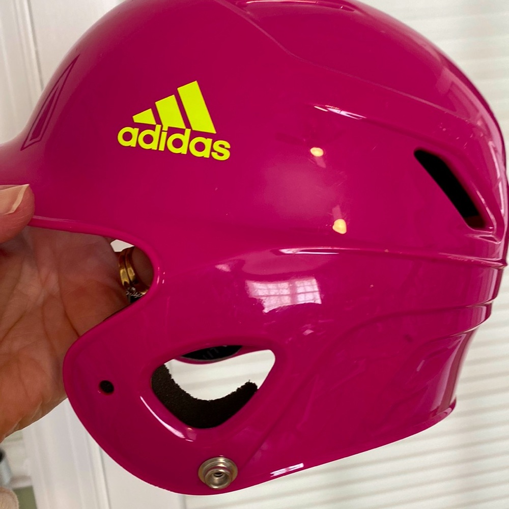 Girl’s T ball helmet.